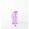 Pleaser - ADORE708 Sandale à bride à la cheville - Transparent/Violet Product image